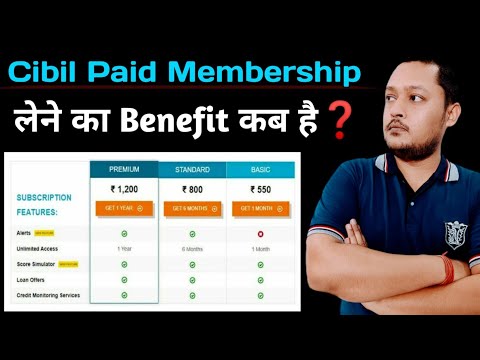 Paid Cibil membership benefits