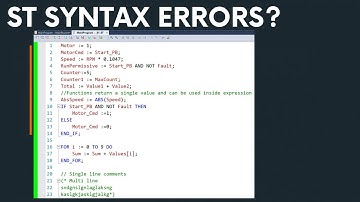 Structured Text Syntax for Beginners (Studio 5000)