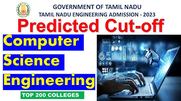 TNEA2023 CSE Predicted Cutoff 2023 #anbarivu #cse #computerscience #computerscienceengineering