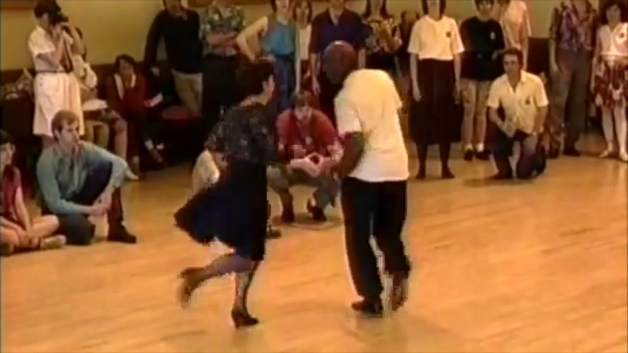 Frankie Manning dancing with Judy Pritchett 1992