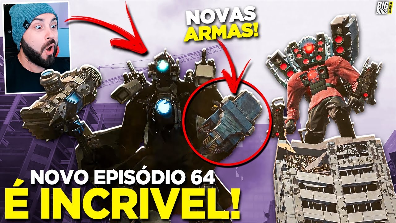 SKIBIDI TOILET EP58 DESBLOQUEEI OS NOVOS STABBED SUPREMO TITAN CAMERAMAN E  R: HYPER TITAN SPEAKERMAN 