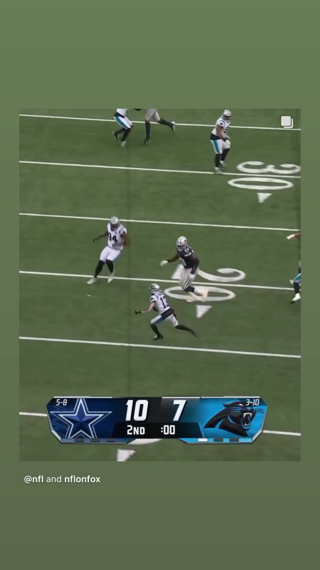 70 yard attempt #hoodnews #dallascowboys #panthers #fieldgoal #omg #how #cowboys #wow