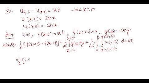 Solution of a non homogeneous wave equation of infinite string by D