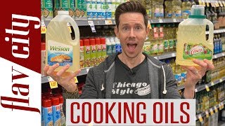 Cooking Oil Review At The Grocery Store  Healthy vs Toxic Oils