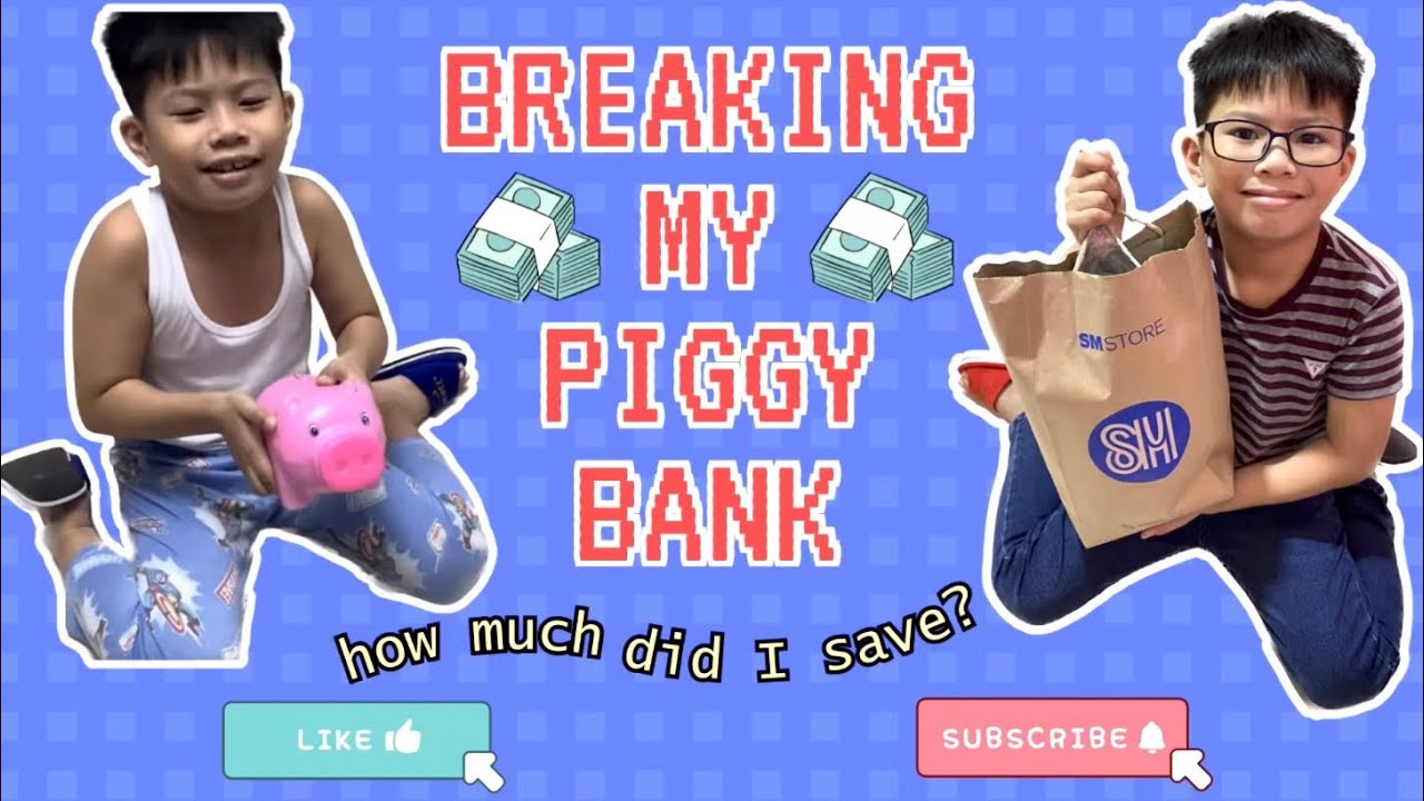 EP 23. Breaking My Piggy Bank How much did I save? Shawn Laurence YouTube