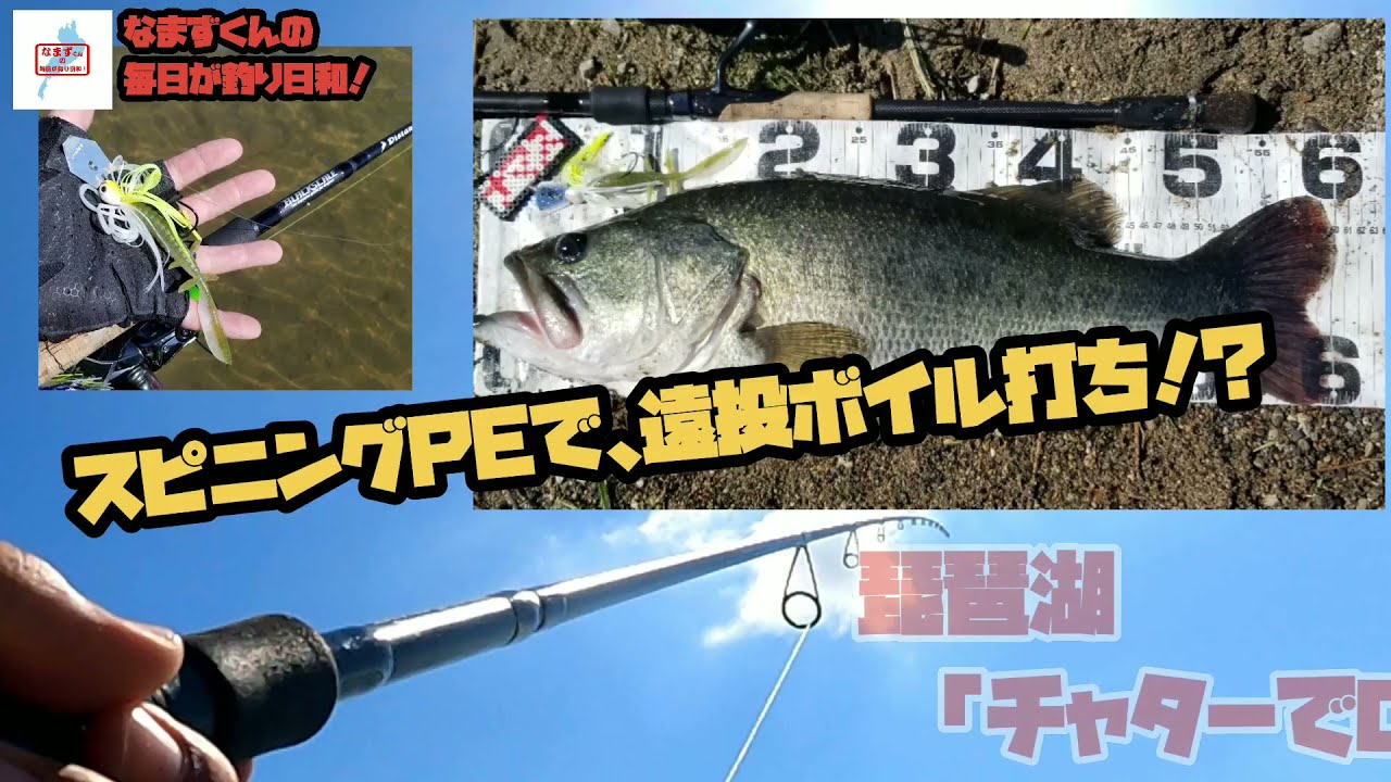 21秋 ロクマルをスピニングpeでのチャターのボイル打ち でゲットしたダイジェスト動画 なまずくんの毎日が釣り日和 Youtube