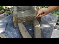 Тачка-клумба из пластикового ящика и цемента | Делаем своими руками | DIY cement craft