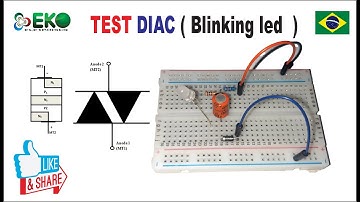 TEST DIAC....( Blinking led ) Como Testar um Diac