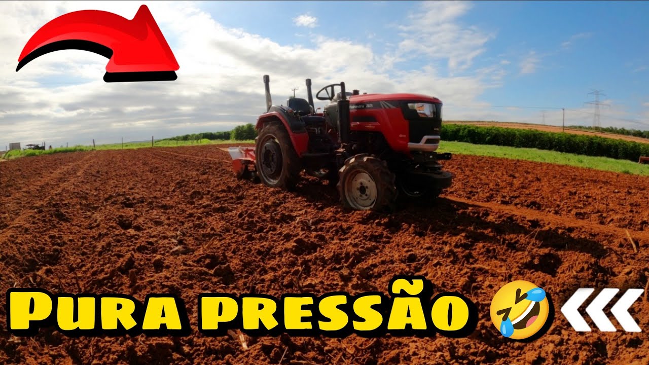 PREPARANDO SOLO NA ENXADA ROTATIVA!🚜💥