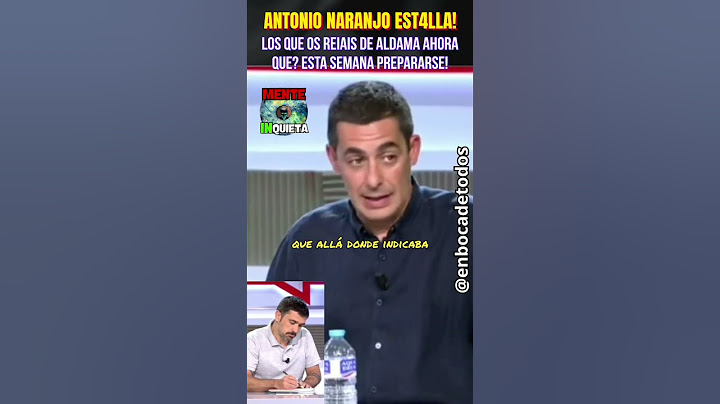 ANTONIO NARANJO Y EL ZASCA EPICO A LOS QUE SE REIAN DE ALDAMA ! MIREN LA CARA DE RAMÓN ESPINAR!