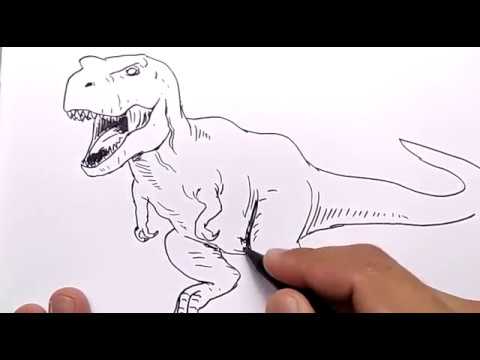 Featured image of post Cute Dinosaur Simple Easy T Rex Drawing