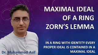 Maximal Ideal of a Ring | Chain | Zorn's Lemma | Urdu | Hindi