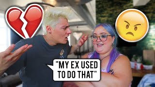 "MY EX USED TO DO THAT" PRANK ON BOYFRIEND!!