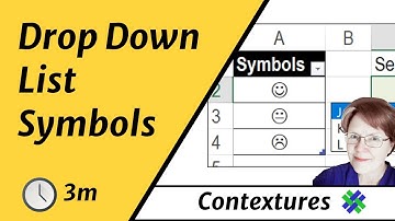 How to Create a Drop Down List With Symbols in Excel