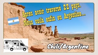 67 #Argentine - Chili #Parc national de Talampaya et Santiago de Chili.. Seul dans mon MLT 580