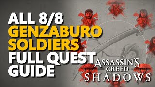 All Genzaburo's Soldiers FULL QUEST GUIDE Assassin's Creed Shadows