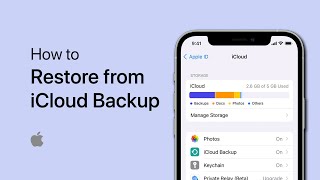 How To Restore iPhone from iCloud Backup