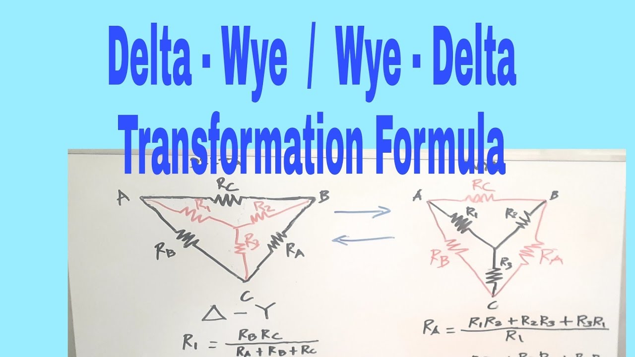 Delta to Wye |Wye to Delta Transformation |Part 1 Formula | Tagalog(11 ...