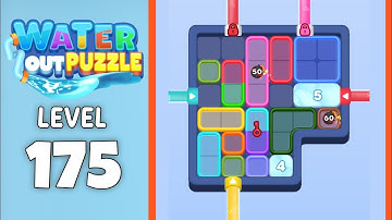 Water Out Puzzle level 175 solution 