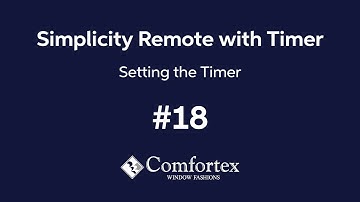 #18 Simplicity Remote with Timer - Setting Timer