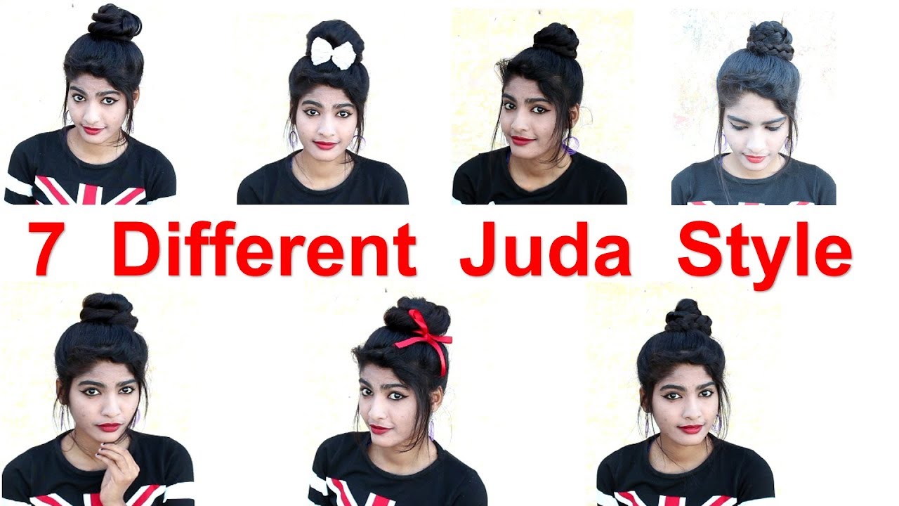 7 Best and Easy Juda Hairstyle  Bridal Bun hair style 