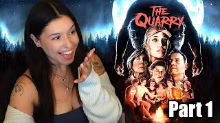 Playing My FIRST Story Game! The Quarry (First Playthrough) Part 1