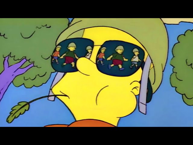 Bart's Army Vs Nelson Muntz - The Simpsons - YouTube