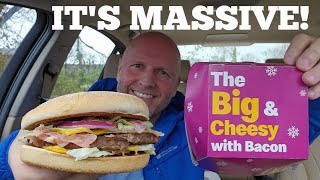 McDonalds New THE BIG & CHEESY WITH BACON BURGER Review