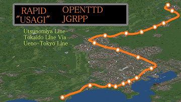 OpenTTD JR East Rapid Usagi Utsunomiya Line JR2