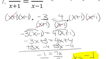 M3 Lesson 4 4 Solve Rational Equations Video