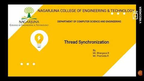 Thread Synchronization