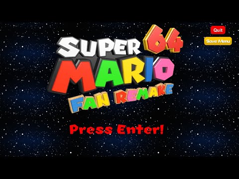 Super Mario 64 HD Fan Remake Komplet Gameplay 4K