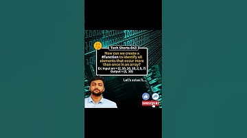 Identify Duplicates in an Array! #vlsi #navneettechshorts #vlsi #techshorts #shorts #navneettechquiz