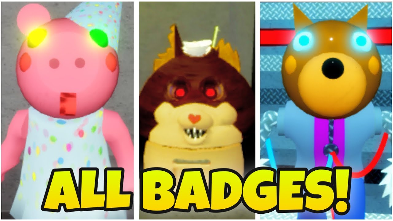 How To Get All 3 Badges Morphs In Accurate Piggy Roleplay Tenuousflea Roblox Youtube - names of the roblox badges