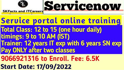 Service Portal Demo (Online Training) #servicenow #service_portal