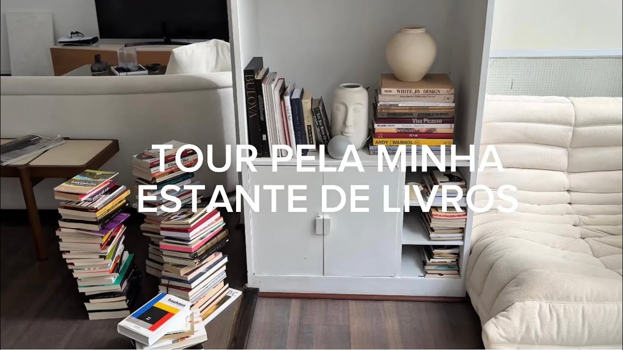 tour pela minha estante de livros