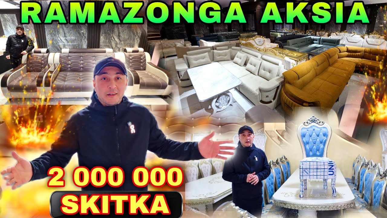 11 февраля 2026 JIZZAX SAMARQAND MEBELLAR KATTA AKSIYASI BOSHLANDI YUMSHOQ MEBEL STOL STUL NARXLARI 