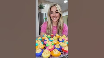 Colorful Easter Deviled Eggs 🥚🌈