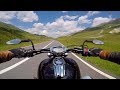 Riding to France through Maddalena Pass / Col de Larche - Piedmont, Italy - road SS21