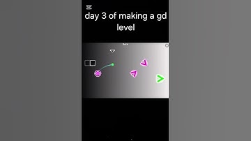 day 3 of making a gd level #geometrydash #gaming #gd #shorts