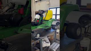 Follow along as we build John Deere racing lawn mowers!  Thumbnail