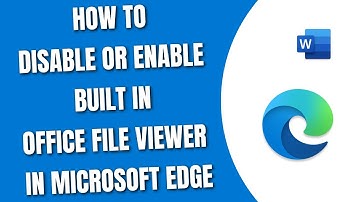 How to Disable or Enable Built in Office File Viewer in Microsoft Edge [HowToCodeSchool.com]