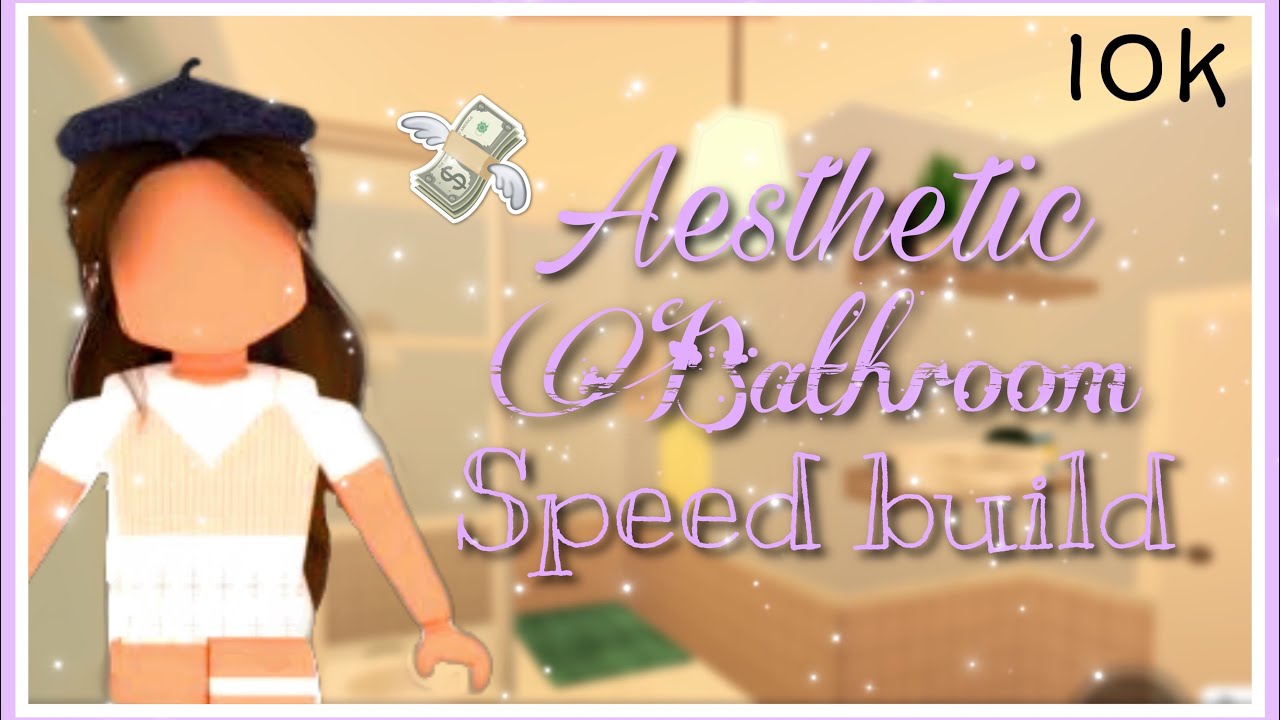 Aesthetic Pastel Bathroom Speed Build Bathroom Redo Roblox YouTube 