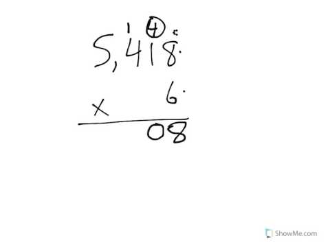 [4.NBT.5-1.6] Four digit multiplication - Common Core Standard