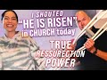 TODAY I SHOUTED &quot;HE IS RISEN!&quot; WITH THE CRUTCHES OVER MY HEAD - SEE WHAT HAPPENED…  🙏🙏