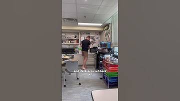 Full video from day one is on my channel! #classroomsetup #teachervlog