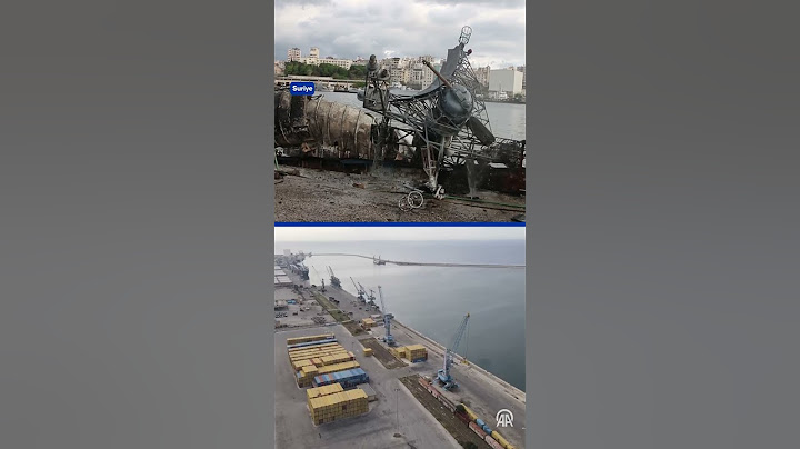 AA, Suriye'de devrilen rejim donanmasının enkazını ve Lazkiye Limanı'nın son halini görüntüledi