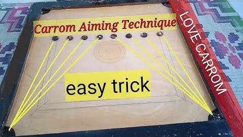 Carrom How to Aim/carrom board tricks