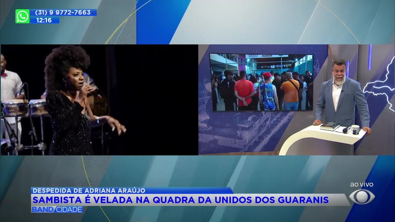 Sambista Adriana Araújo é velada na quadra da Unidos dos Guaranis