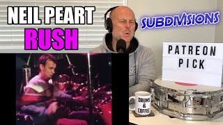 Drum Teacher Reaction: Neil Peart | Rush - 'Subdivisions' | (2021 Reaction)